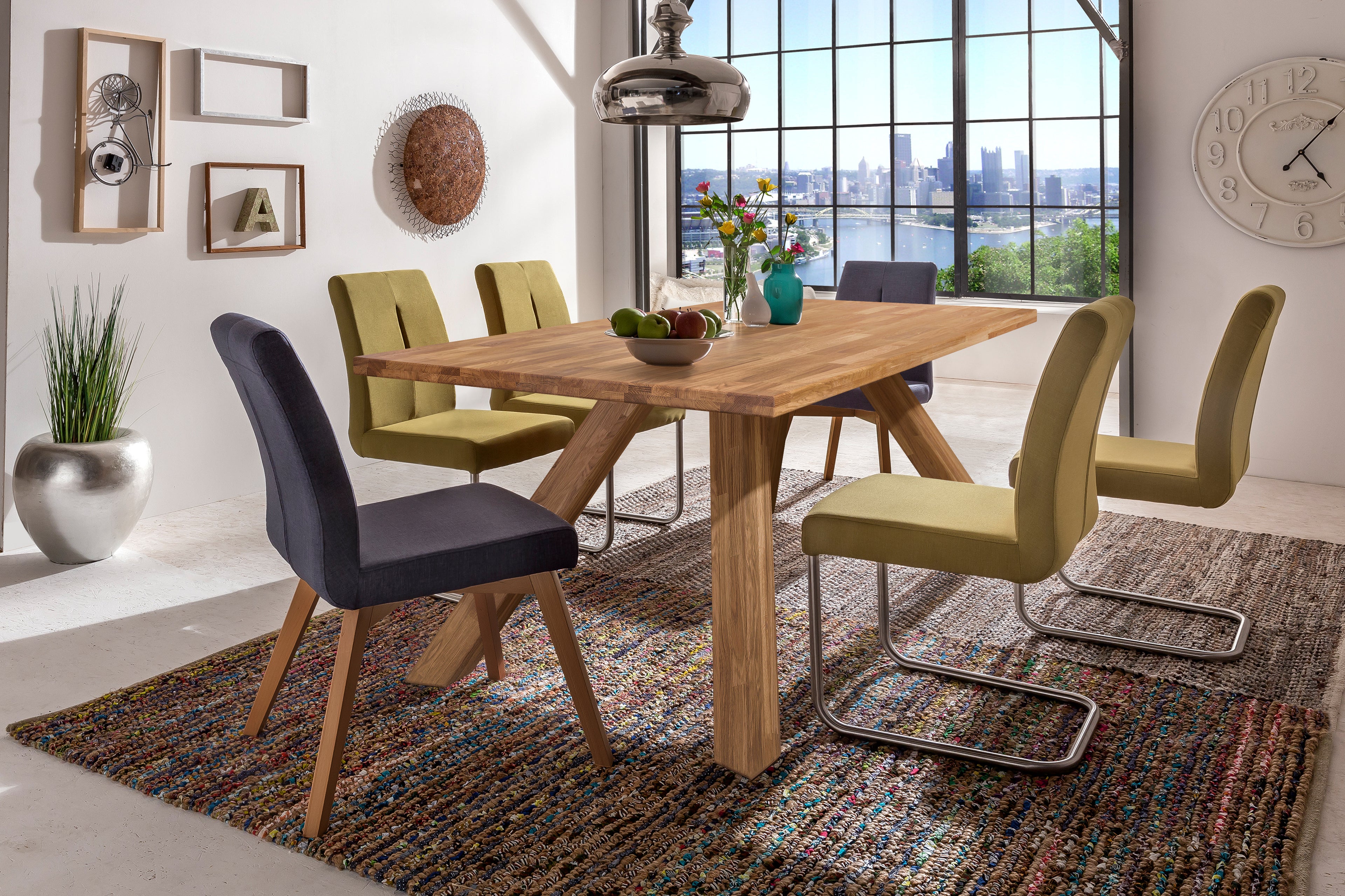 Eiken eettafel