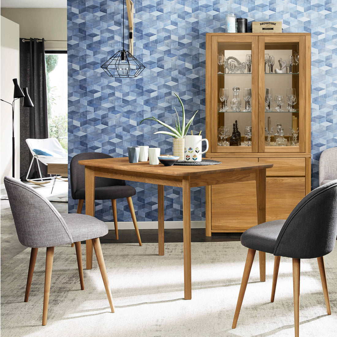 NordicStory massief houten meubelen eiken eettafel