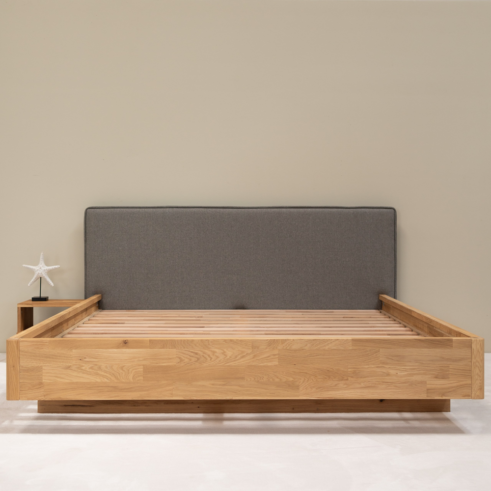 Eikenhouten tweepersoonsbed Pola : NordicStory