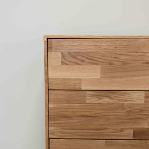 Eikenhouten ladekast Escandi 1, 80 x 45 x 84,5 cm | NordicStory