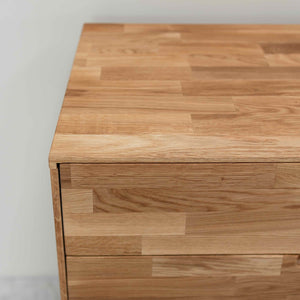 Eikenhouten ladekast Escandi 1, 80 x 45 x 84,5 cm | NordicStory