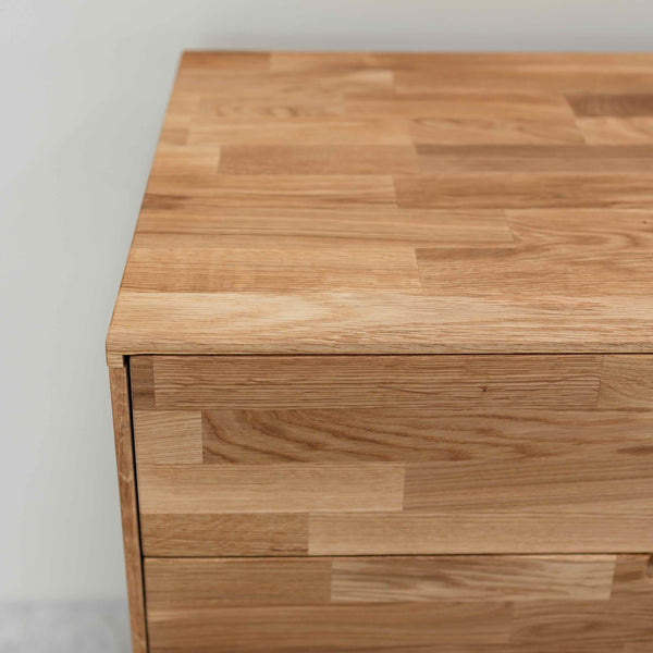 Eikenhouten ladekast Escandi 1, 80 x 45 x 84,5 cm | NordicStory