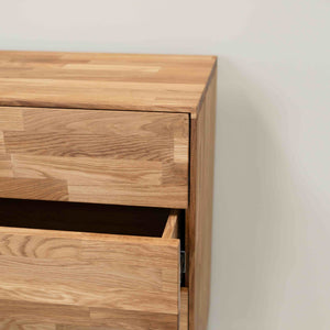 Eikenhouten ladekast Escandi 1, 80 x 45 x 84,5 cm | NordicStory