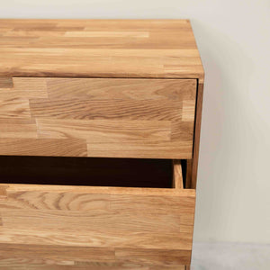 Eikenhouten ladekast Escandi 1, 80 x 45 x 84,5 cm | NordicStory