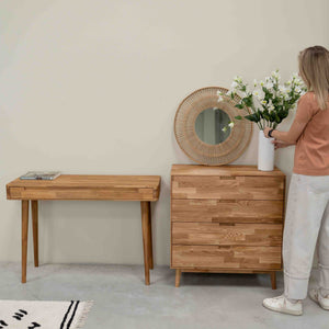 Eikenhouten ladekast Escandi 1, 80 x 45 x 84,5 cm | NordicStory