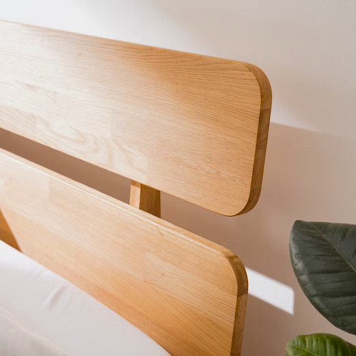 NordicStory Cma massief houten tweepersoonsbed in duurzaam massief eiken