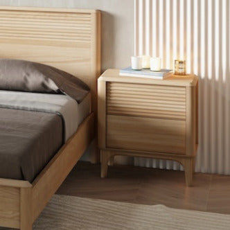 Eiken massief houten nachtkastje Oxford 2 Bijzettafel RobleStore NordicStory