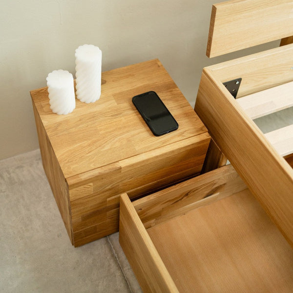 NordicStory Duurzaam nachtkastje van massief eikenhout
