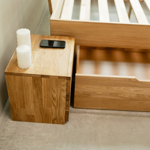 NordicStory Duurzaam massief eiken nachtkastje