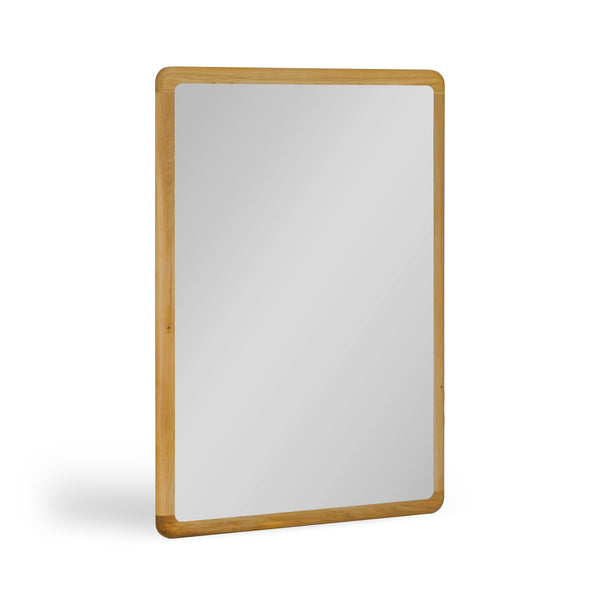 NordicStory Geneva eiken massief houten spiegel, 110 x 2,5 x 80 cm.