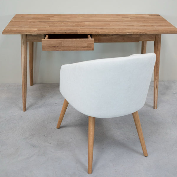 NordicStory Escandi 1 massief eiken bureau 140 x 60 x 75 cm.