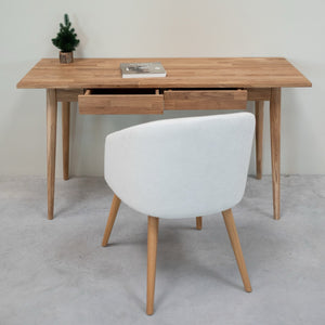 NordicStory Escandi 1 massief eiken bureau 140 x 60 x 75 cm.