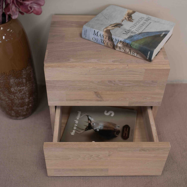 NordicStory Duurzaam massief eiken nachtkastje