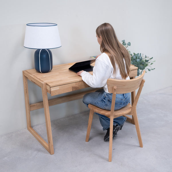 Massief eiken bureau Eric