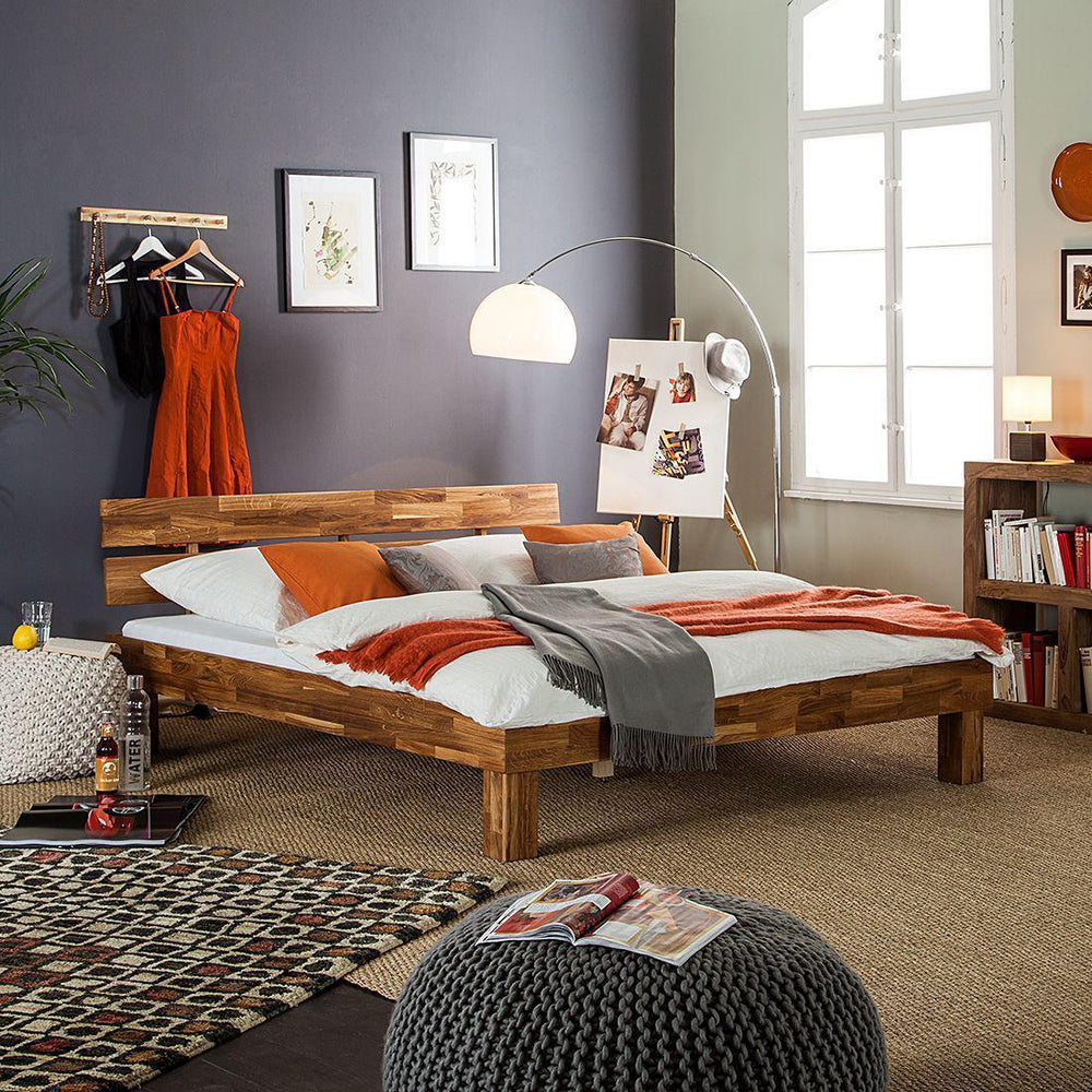 Massief eiken bed 90 x 200 cm / 140 x 200 cm / 160 x 200 cm / 180 x 200 cm Scandinavische stijl