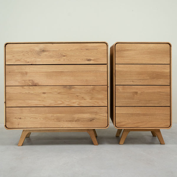 Ladekast in massief eiken Geneva 2 Ladekast met 4 laden Roble.Store NordicStory