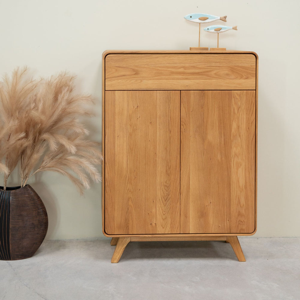 Duurzaam eiken massief houten schoenenrek Geneva RobleStore NordicStory