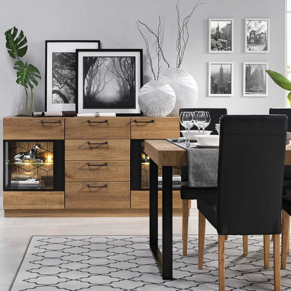 LoftStory Dressoir eikenhout Mozaik 47 170 x 42 x 90 cm.