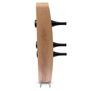 Handgemaakt eiken wijnrek EGG, wijnstandaard voor 7 flessenRoble.Store