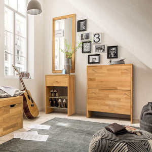 NordicStory Teramo massief eiken spiegel 120 x 50 cm. Info