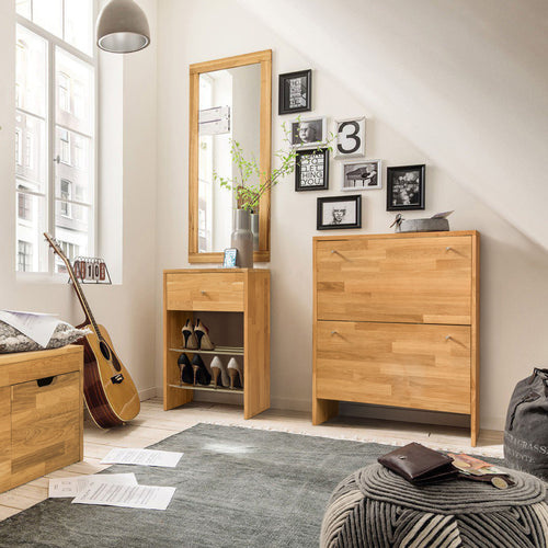 NordicStory Teramo massief eiken spiegel 120 x 50 cm. Info