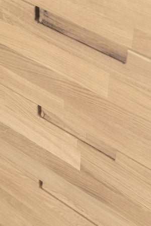 Eikenhouten hoge ladekast Escandi 6 NordicStory RobleStore