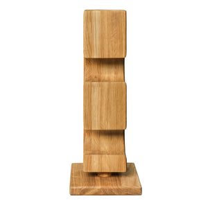 NordicStory Alma eikenhouten wijnrek, wijnstandaard voor 4 flessen