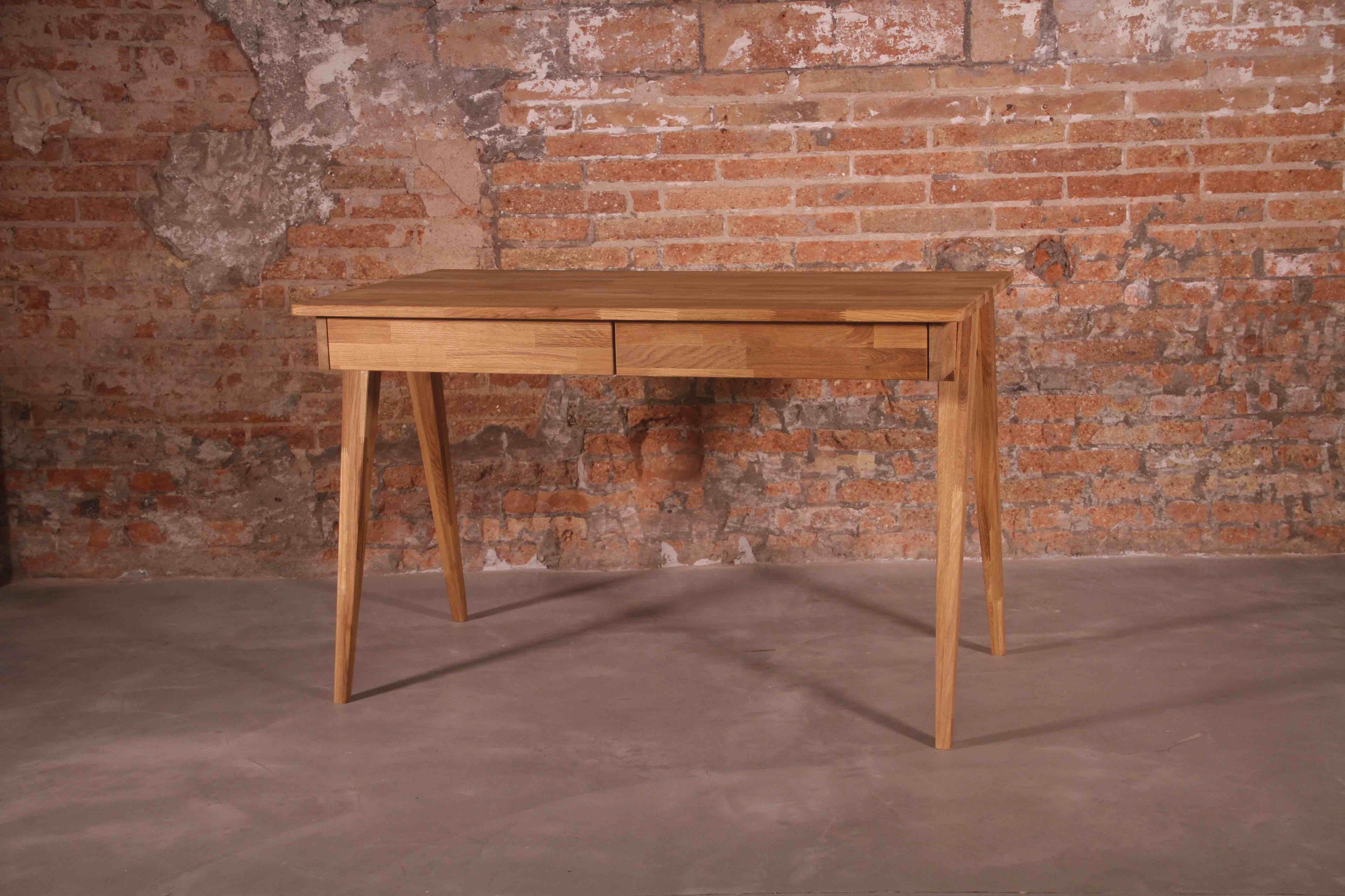 NordicStory Scandinavisch eiken massief houten bureau