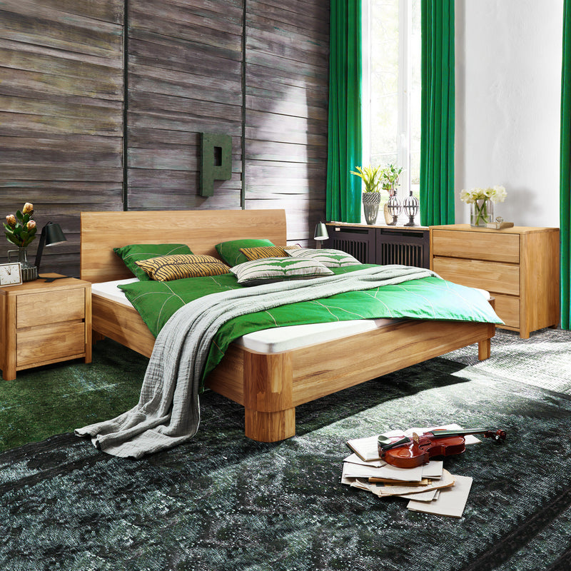 NordicStory Nordic eiken massief houten bed