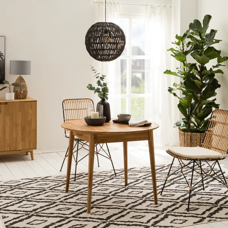 NordicStory Scandinavische eiken massief houten eettafel