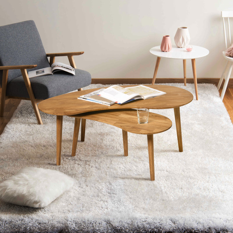 NordicStory, salontafel, meubels, massief hout, eiken, woonkamer, salontafel, bijzettafel, huis