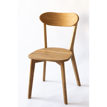 Set van 2 of 4 massief eiken eetkamerstoelen Isku | NordicStory