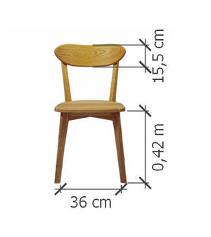 Set van 2 of 4 massief eiken eetkamerstoelen Isku | NordicStory
