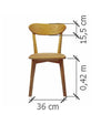 Set van 2 of 4 massief eiken eetkamerstoelen Isku | NordicStory