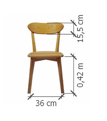 Set van 2 of 4 massief eiken eetkamerstoelen Isku | NordicStory