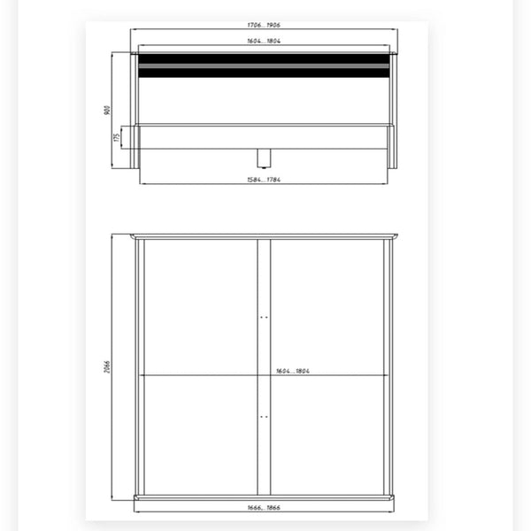 Oxford tweepersoonsbed van massief eikenhout | NordicStory