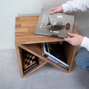 Bijzettafel, nachtkastje van massief eikenhout Denmark | NordicStory