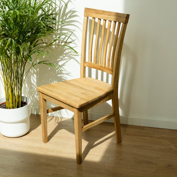 Set van 2 of 4 massief eikenhouten eetkamerstoelen Provance | VESKOR