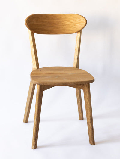 Set van 2 of 4 massief eiken eetkamerstoelen Isku | NordicStory
