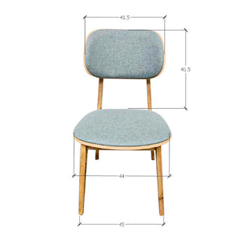 Set van 2 of 4 Varde eetkamerstoelen, frame massief eiken, bekleding | NordicStory