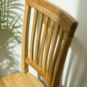 Set van 2 of 4 massief eikenhouten eetkamerstoelen Provance | VESKOR