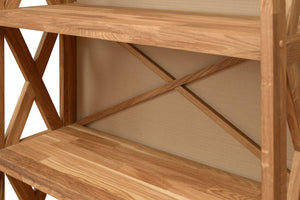 Boekenrek van massief eikenhout Royal | NordicStory