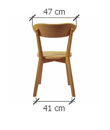 Set van 2 of 4 massief eiken eetkamerstoelen Isku | NordicStory
