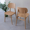Set van 2 of 4 Varde Eetkamerstoelen, Massief Eiken Frame | NordicStory