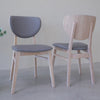 Set van 2 of 4 Nova eetkamerstoelen, massief gebleekt eiken frame | NordicStory