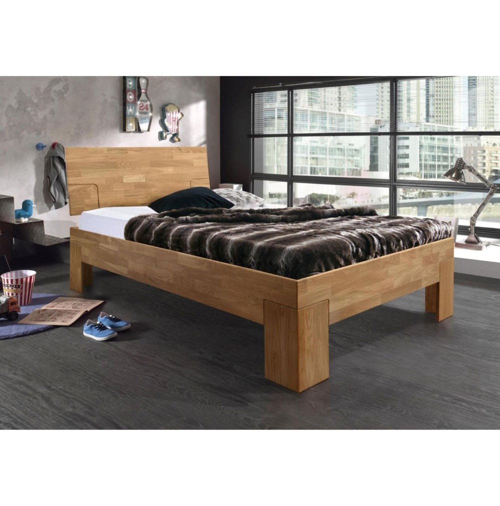 Sarah massief eiken bed, 90 x 200 cm / 140 x 200 cm / 160 x 200 cm / 180 x 200 cm | NordicStory