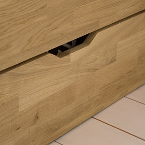 Sofia massief eiken bed met opbergruimte | NordicStory