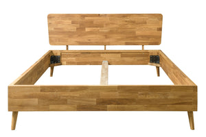 Escandi massief eiken bed, 140 x 200 cm / 160 x 200 cm / 180 x 200 cm | NordicStory