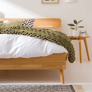 Escandi 2 massief eiken bed, 140 x 200 cm / 160 x 200 cm / 180 x 200 cm | NordicStory