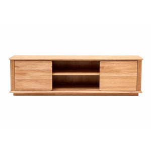 Massief eiken TV-meubel Solvig, 180 x 41 x 50 cm | NordicStory